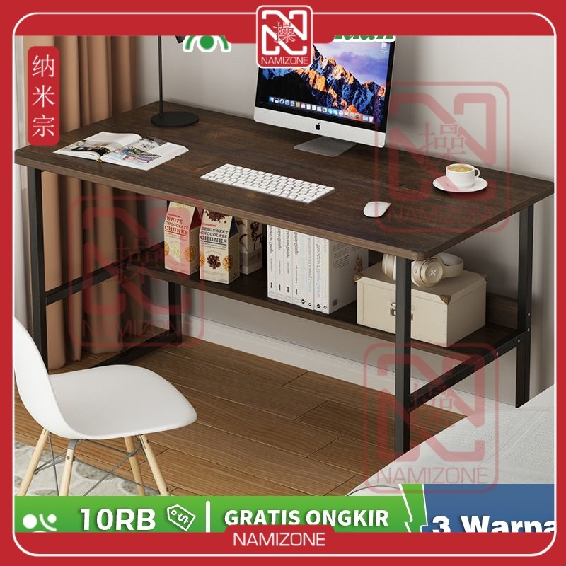 NAMIZONE Meja Belajar Kayu Set Kursi Meja Belajar Minimalis Meja Kerja Meja Komputer Minimalis Meja 