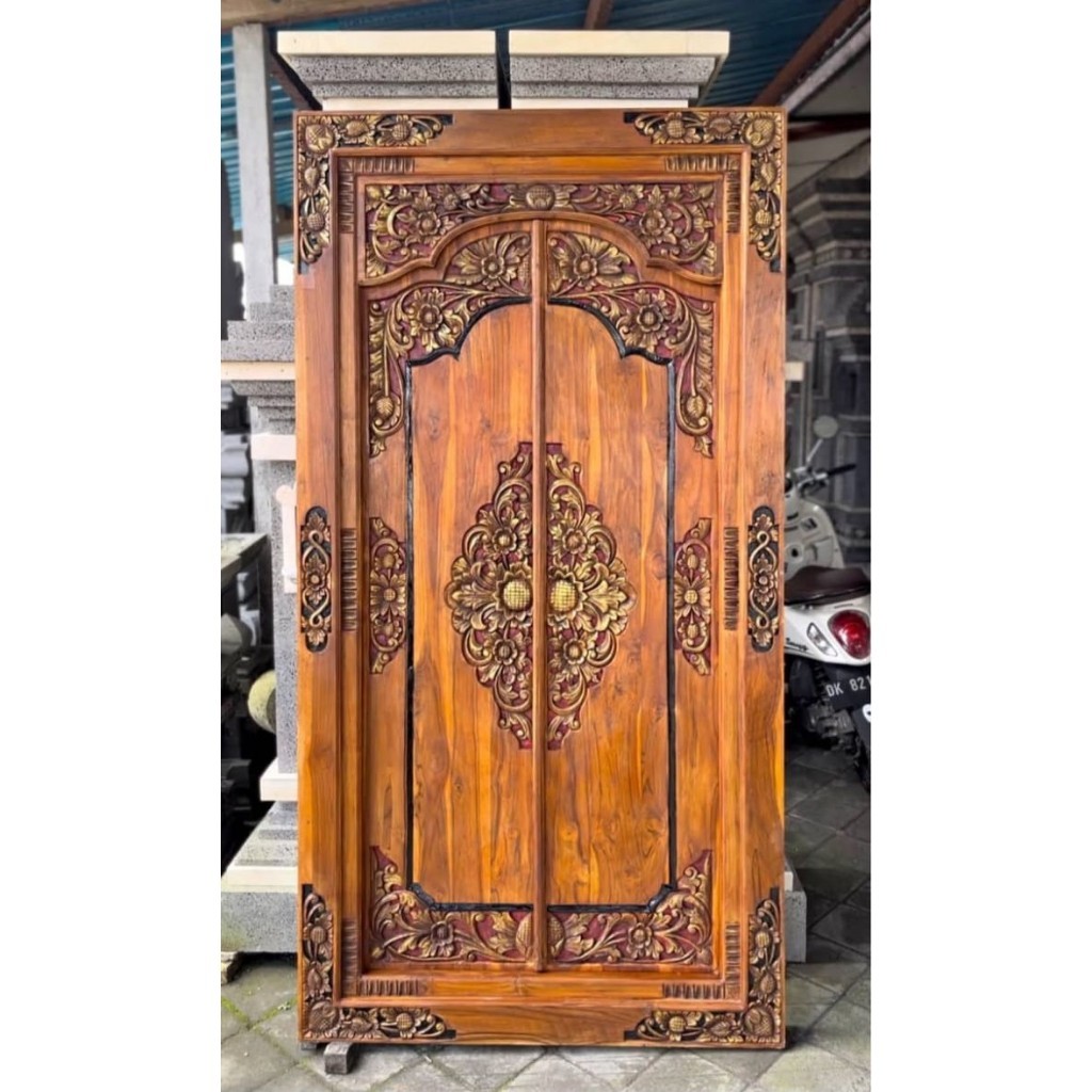 Pintu Gapura Minimalis Kayu Jati Jepara