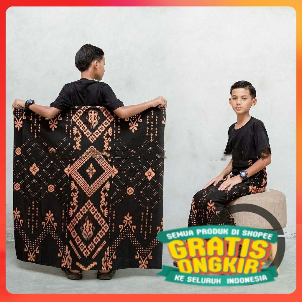 SARUNG BATIK ANAK (UMUR 6-14 TAHUN) EXCLUSIVE WADIMOR JUNIOR - SARUNG PRINTING ANAK - SARUNG ANAK GO