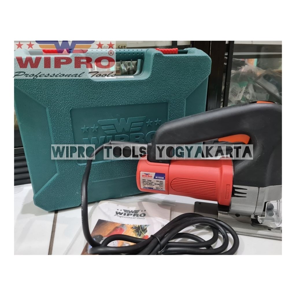 Wipro Mesin Gergaji Kayu Triplek 500 Watt/ Mesin Jig Saw Wipro W1555B Variable Speed