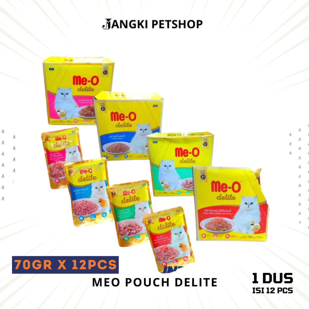 MEO delite pouch premium 70gr ( 1 DUS ISI 12 )