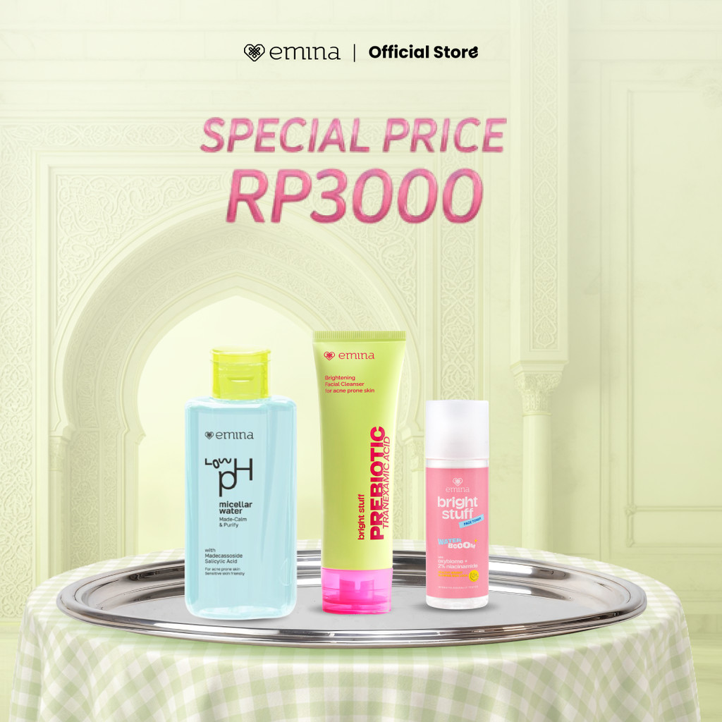[RP3000] Emina Special Price Micellar, Face Wash, Toner | Mencerahkan & Mengurangi Flek Hitam, Membe