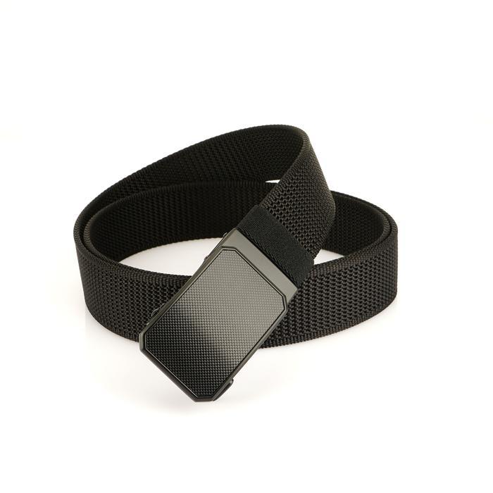 Reyfashion Store BITZEN Ikat Pinggang Pria Rekomendasi Nylon Canvas Kepala Zinc Alloy - Hitam