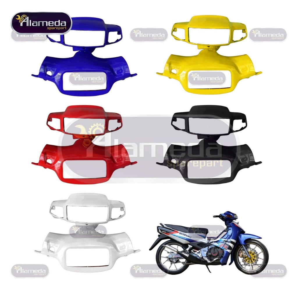 Batok Depan Belakang Satria 2Tak Satria Lumba Hitam Merah Biru Kuning Putih