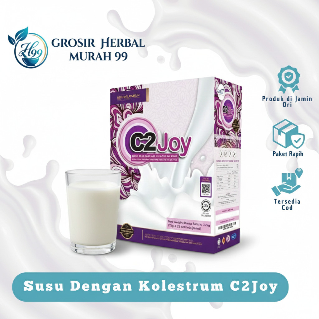 C2Joy Susu Kolostrum New Zealand Original 25 Sachet - Nutrisi Kalsium Alami