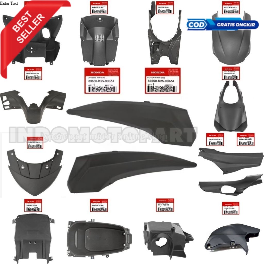 Cover Body Motor Body Kasar Beat Fi Type Stater Kasar 2012 - 2014 Original