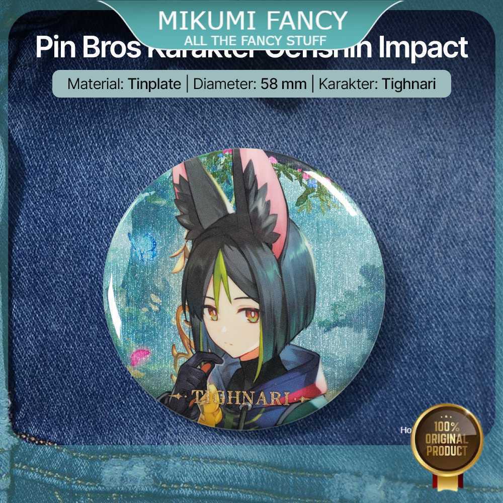 FANCY YWZL Pin Bros Karakter Genshin Impact Background Theme Can Badge - YZ015