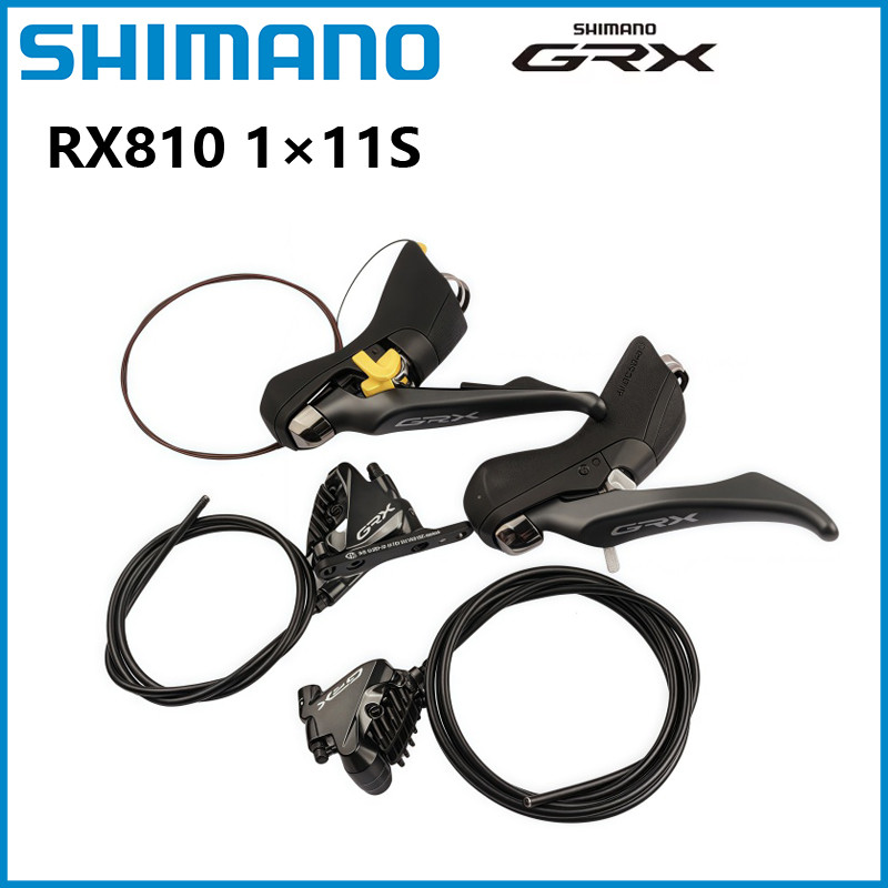 SHIMANO GRX Road ST-GRX BR-RX810 Shifter 1x11Speed GRX RX810 Rem Cakram Hidrolik Flat Mount Untuk Se