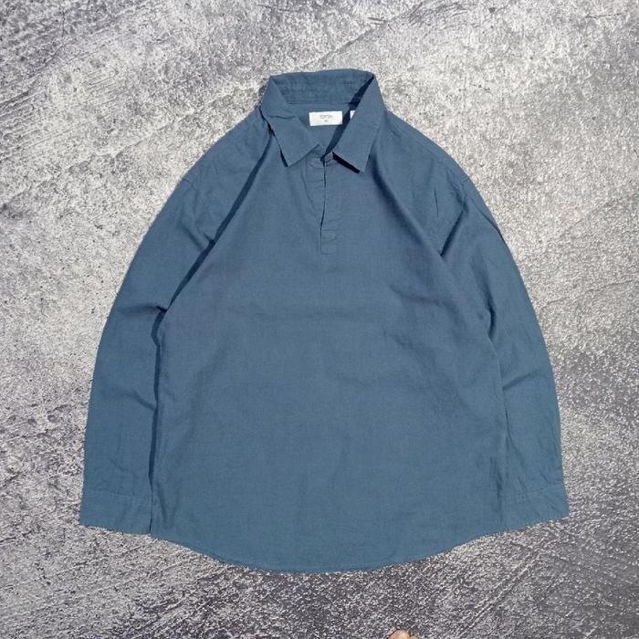 Kemeja Koko lengan panjang TOPTEN basic polos casual murah size L