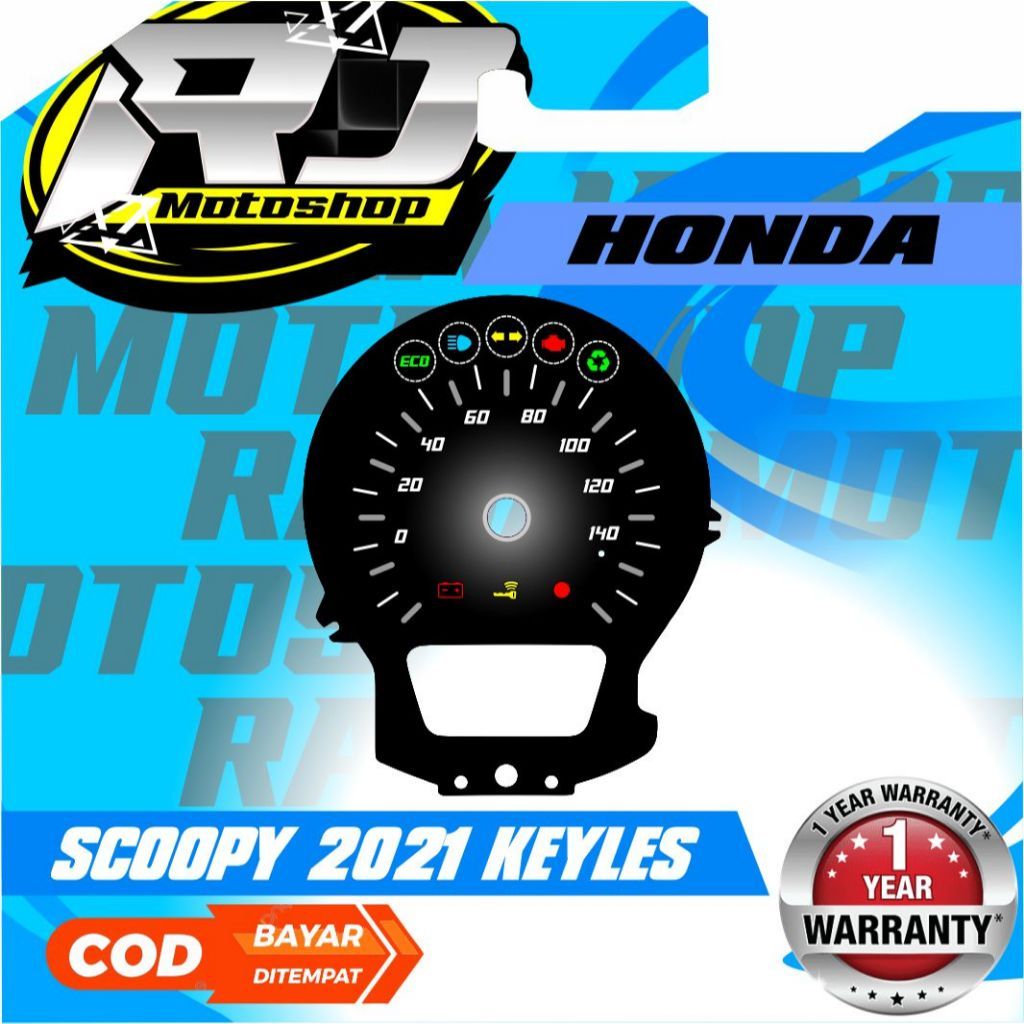 PANEL CUSTOM SPEEDOMETER HONDA SCOOPY 2021 KEYLESS TERBARU 2026