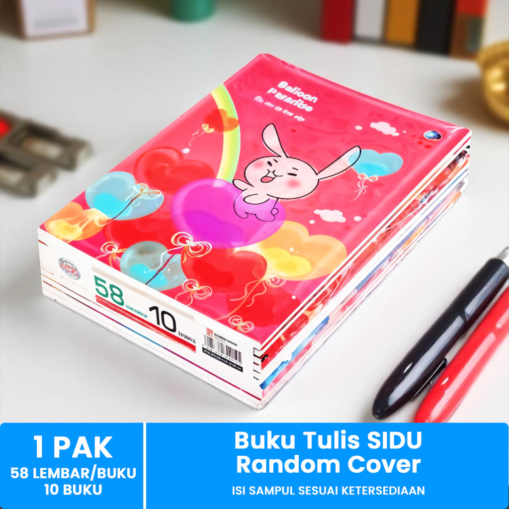 Buku Tulis Sekolah SIDU 58 Lembar (10PCS/PACK) Buku Tulis Sekolah