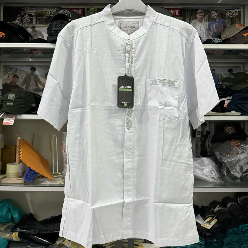 Baju Koko Cressida Bigsize Jumbo Lengan Pendek Original