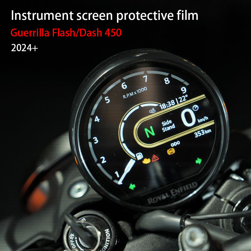Untuk Layar Kluster Royal Enfield Guerrilla Flash/Dash 450 Dashboard 2024+ Aksesoris Motor Baru Film