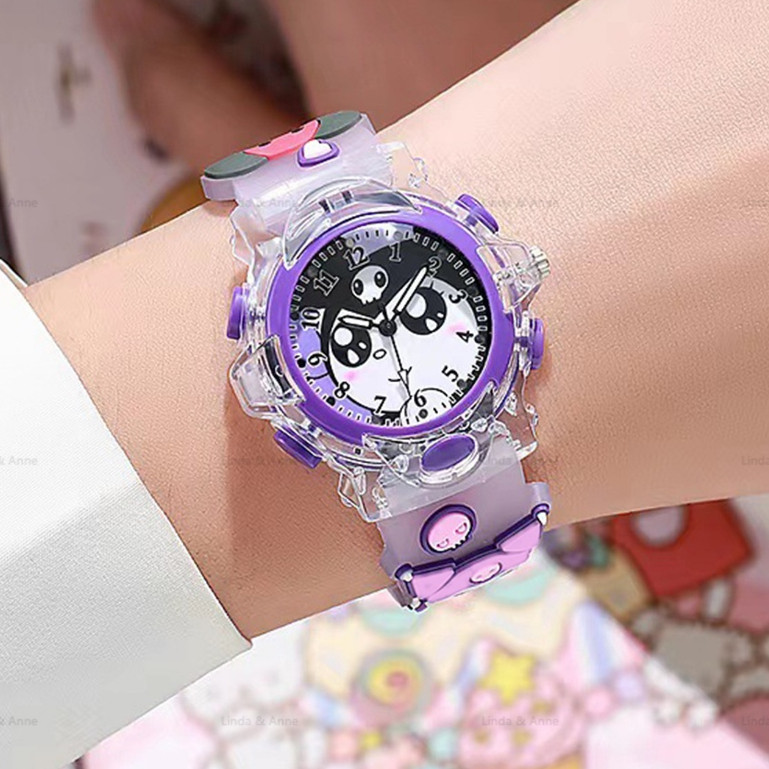 L&A Jam Tangan Anak LED Karakter Hello Kitty Kuromi Cute Kids Watch / Jam Tangan Anak 4-12 Tahun