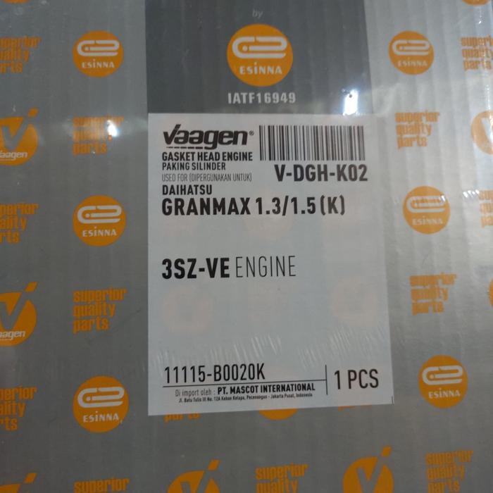 Gasket Packing silinder head Grandmax Luxio High Quality PASSS