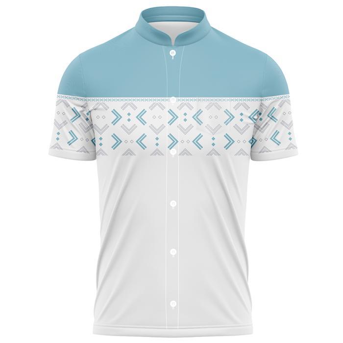 GOKS Kemeja Koko Lengan Pendek Pria Modern Jumbo pakaian muslim pria S-5XL Printing 983 BATIK HARIZI