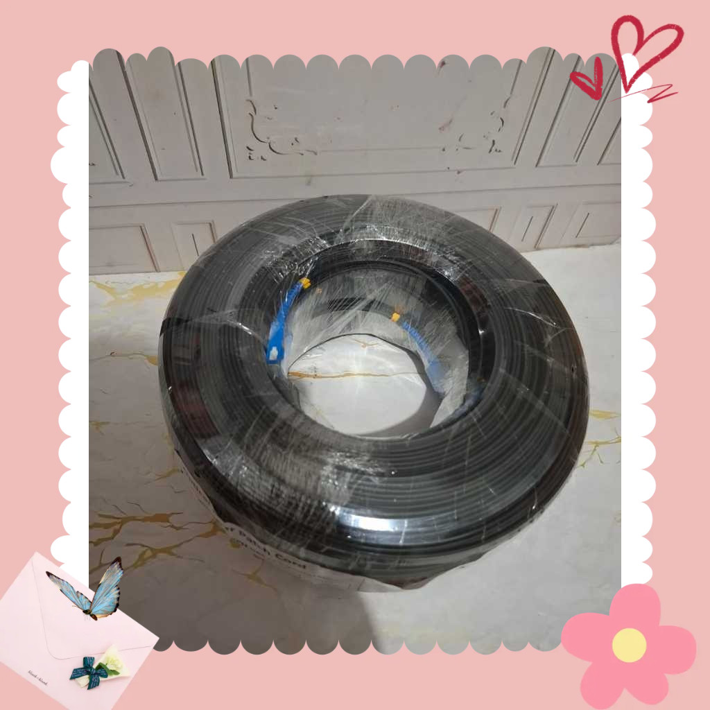 KABEL FIBER OPTIK PRECON 2 CORE 3 SLING patch core 2 core ukuran 250m 250meter 250m 250 meter