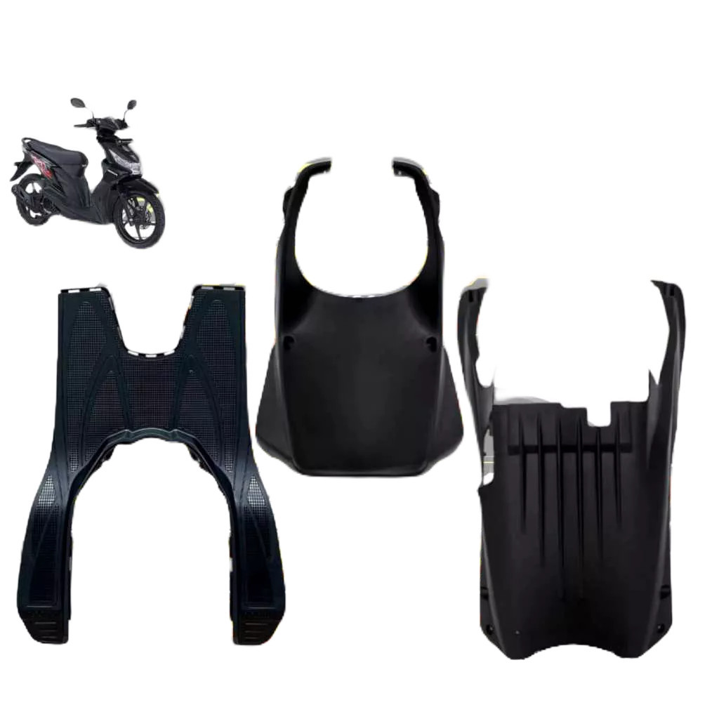 Pijakan Kaki + Dasbor Kolong + Paruh Beat Karbu / Footrest Injakan Atas Bawah Dek Kolong Dan Spoiler