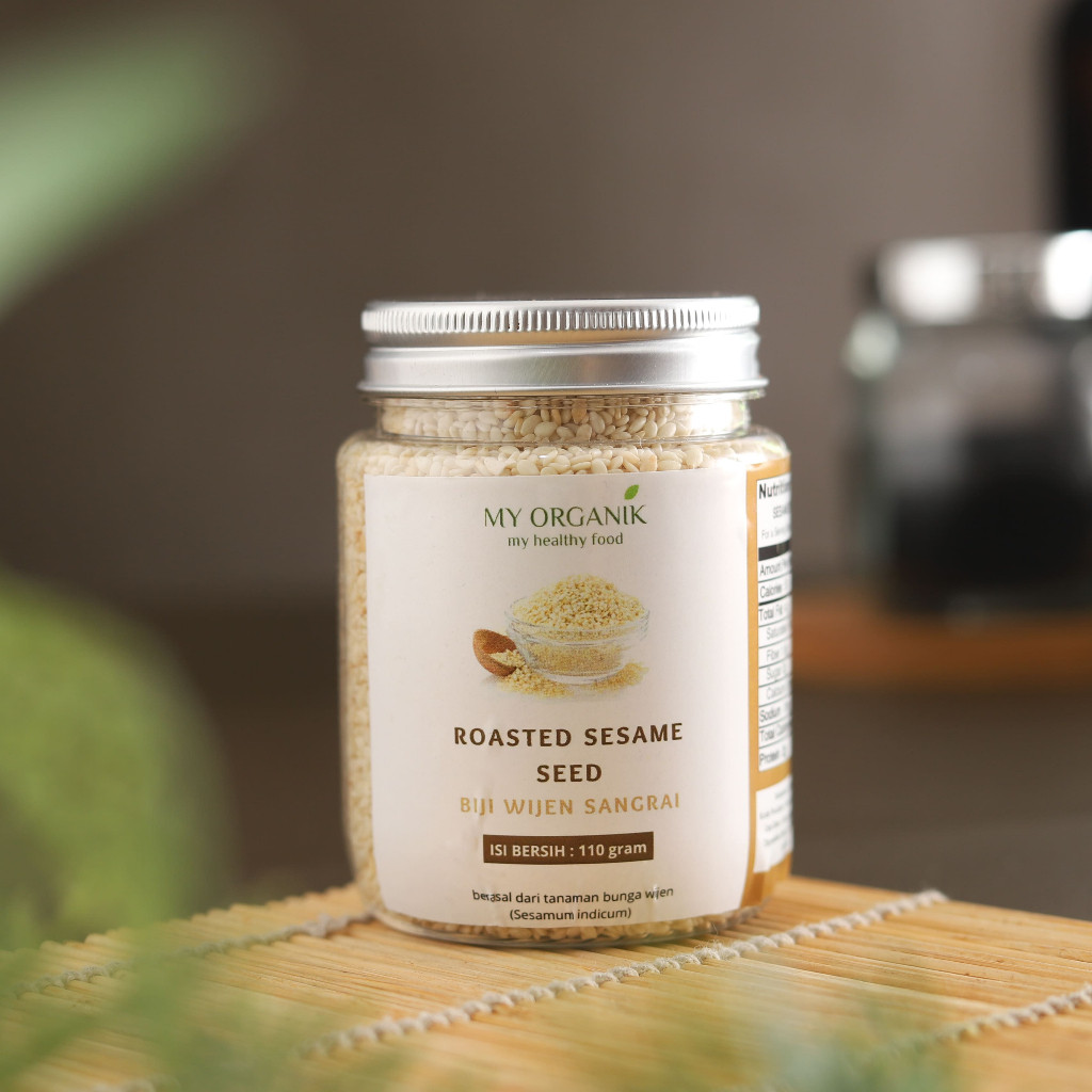 My Organik Biji Wijen Sangrai Korea Halal Wijen Putih Roasted Sesame seed