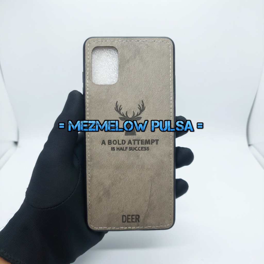 Case Cloth Jeans / Casing Motif Rusa Canvas Deer Hard Case SAMSUNG A31