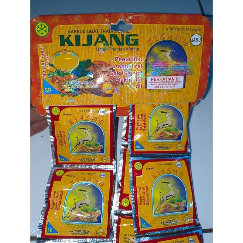 Kijang Original Cap Jempol Jamu Kapsul Herbal