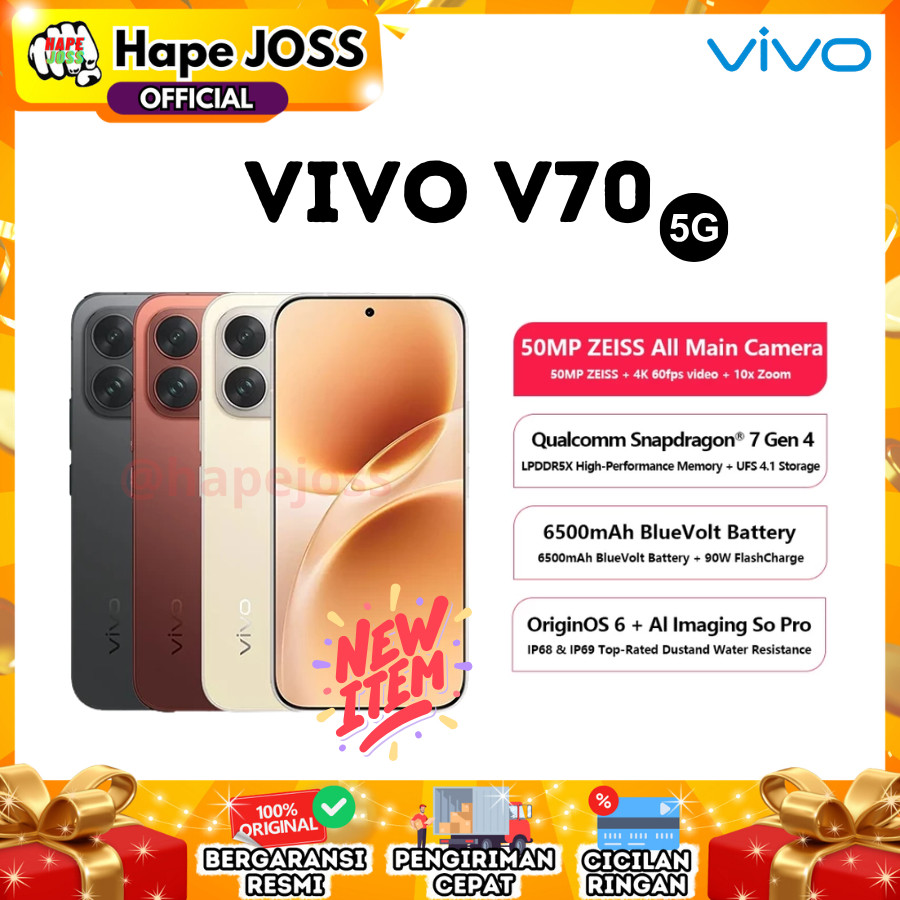 Vivo V70 5G 12/256GB NFC Garansi Resmi