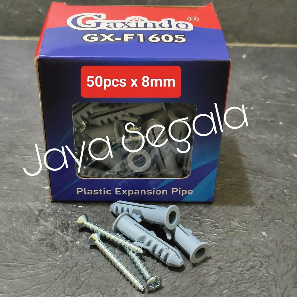 Fisher set 50pcs 6mm 8mm + Skrup Sekrup S6 / S8