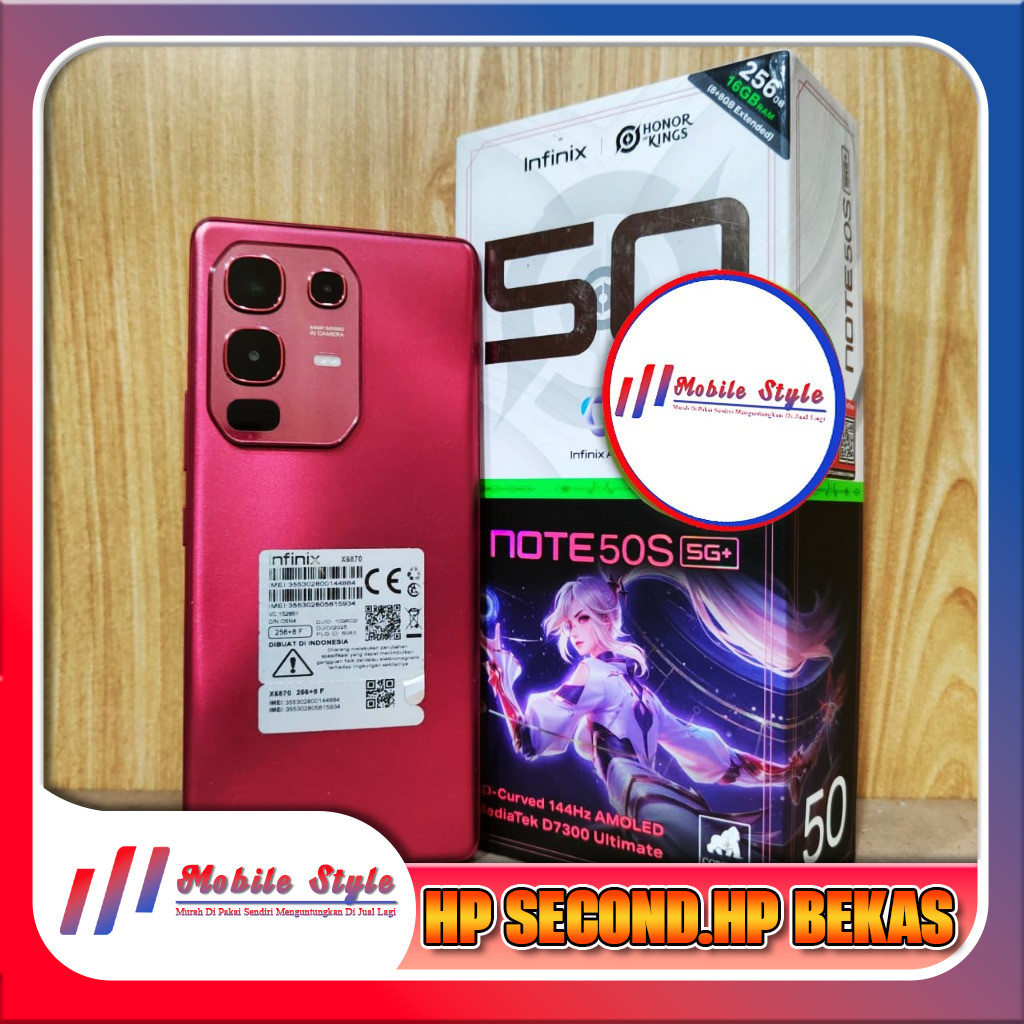 Infinix Note 50S 5G Ram 8 Rom 256GB Second Mobile Style Store