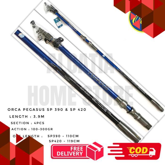 Joran Antena Orca Pegasus 390 420 Fuji dan Non Fuji Joran Laut - 390 -alca