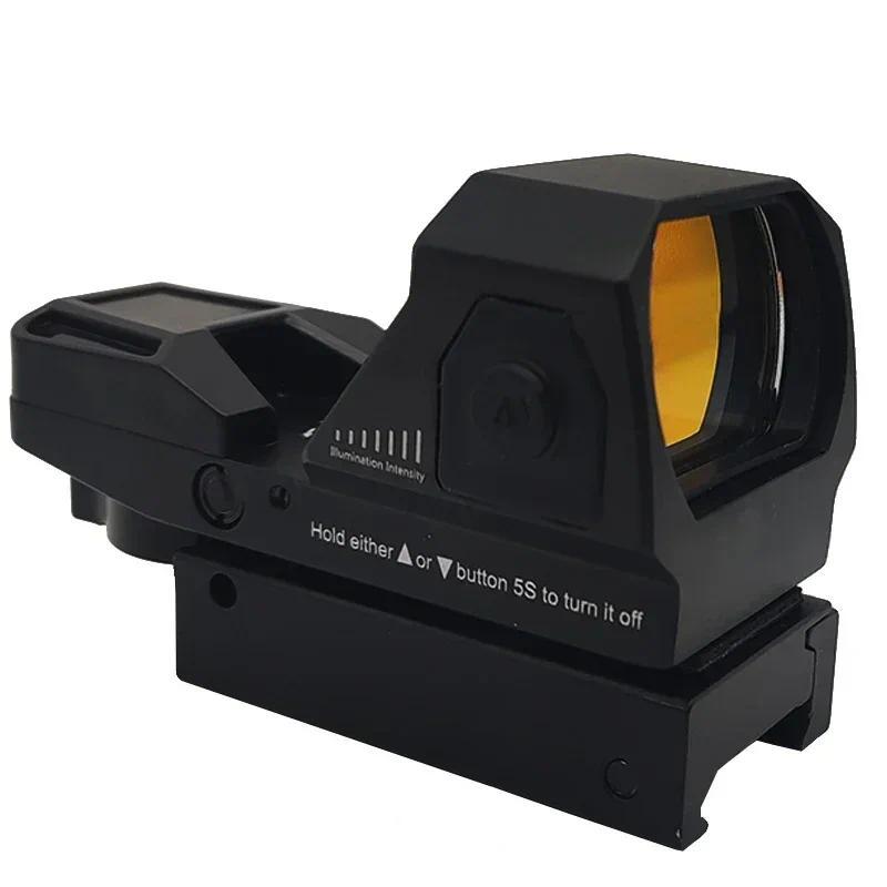 HD Hunting Red Dot Sight Collection Tactical Optics Reflex Sights Collimator 4 Reticle Red Dot Rifle