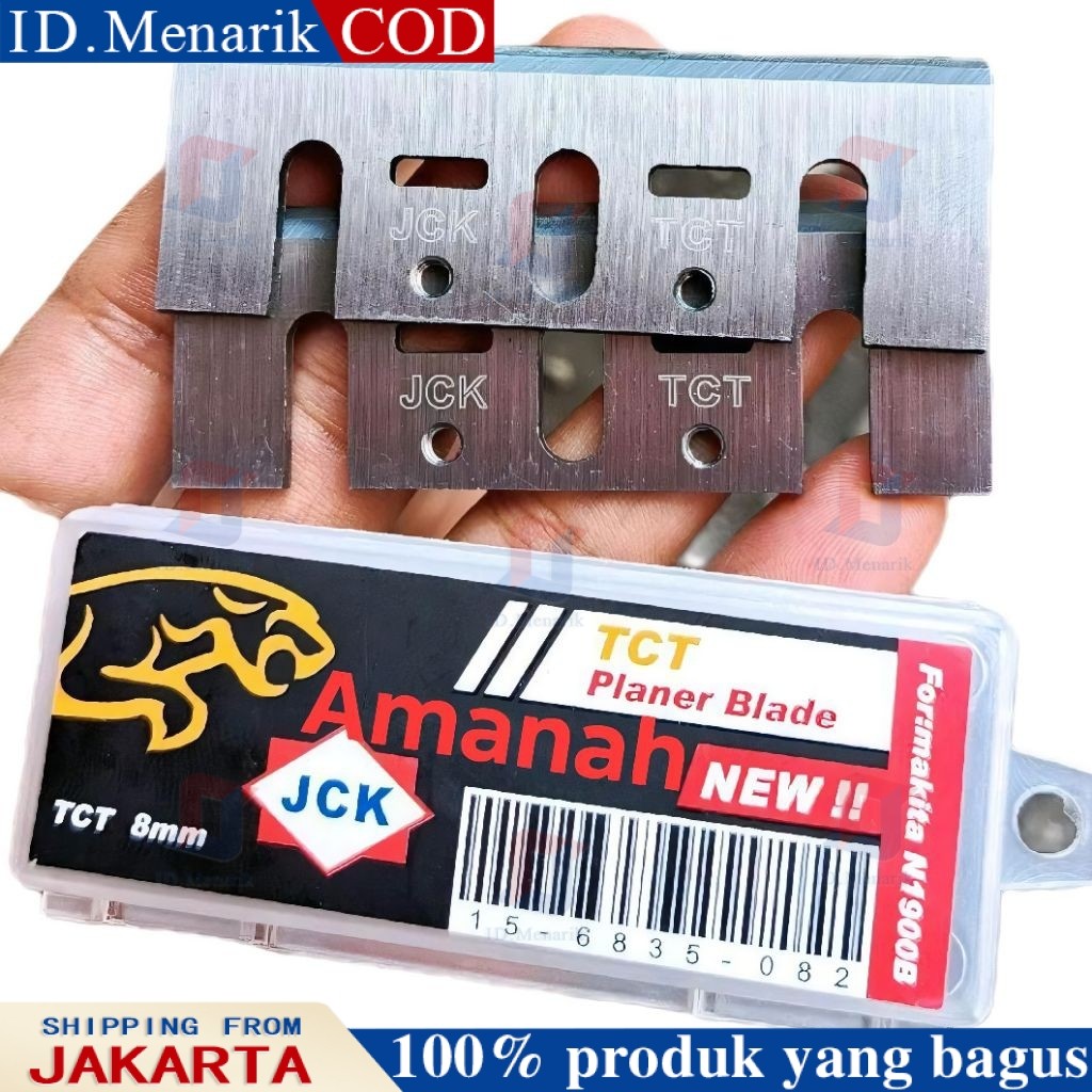 Mata pisau pasah kayu JCK tct planer blade 8mm for N1900B size 82x29x3mm