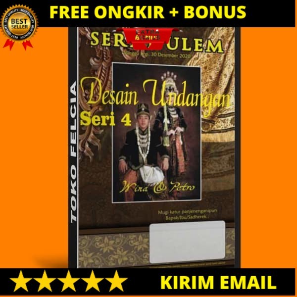 Template Desain Undangan Pernikahan Seri 4