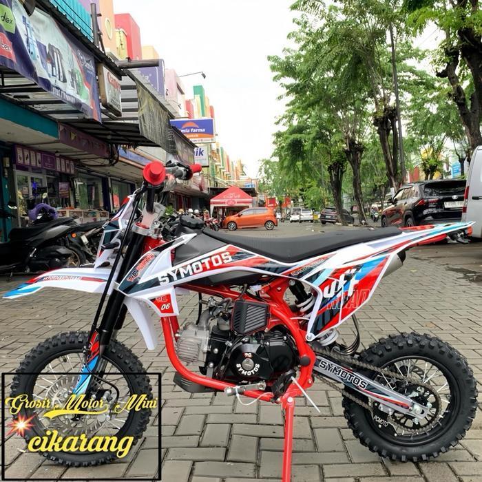 MOTOR MINI TRAIL 110CC SYMOTOS-06 MANUAL RING 14/12 MESIN 4TAK - Merah