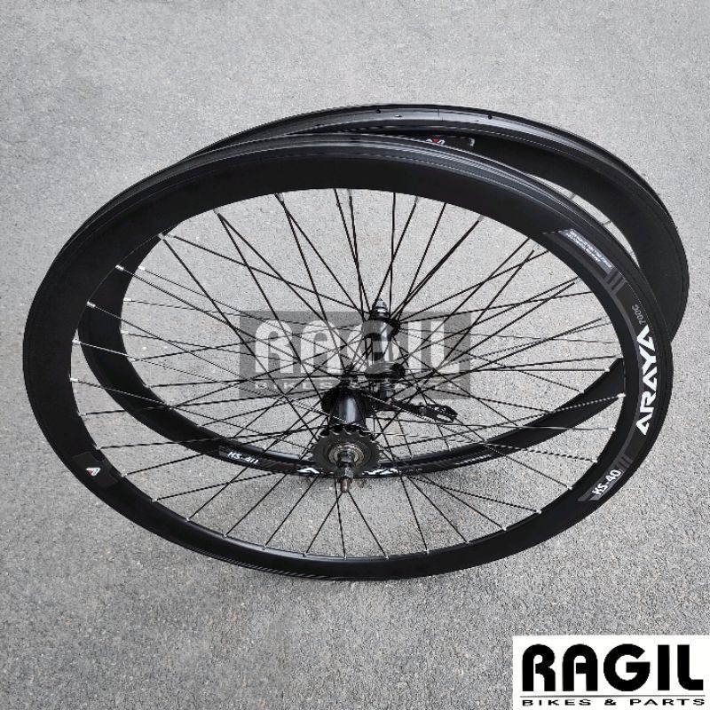 Paling dicari Termurah WHEELSET SEPEDA 700C ARAYA KS40 4 cm 700 C FIXIE MTB VELG RIM RIMS KS 40 TORP