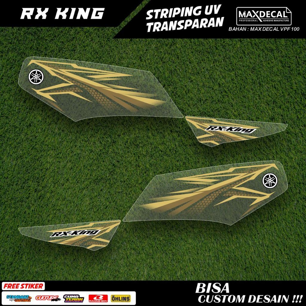 striping rx king transparan variasi original custome minimalis 2003 hitam full body airbrush rx-3