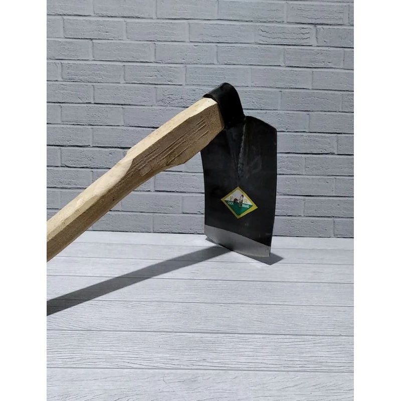 Pacul Cangkul + Gagang Cap Ayam Jago Lokal Baja Asli Anti Lengket terbaik