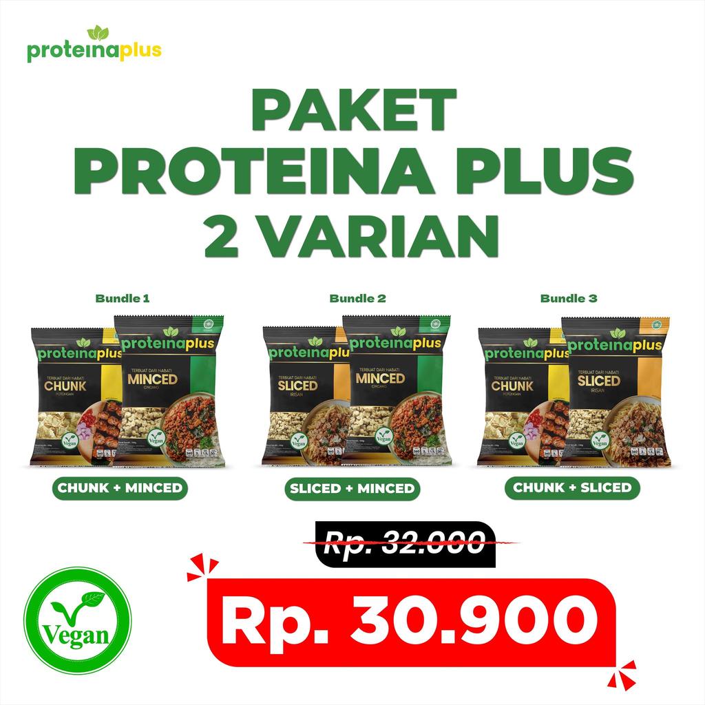Paket 2 Varian Proteina Plus / Protein Nabati / Daging Nabati