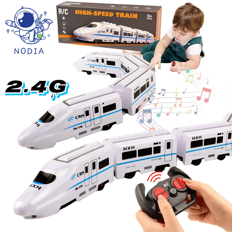NODIA 2.4G Mainan Remote Control Kereta Api Cepat Mainan Remote Control Kereta Api Bisa Dicas Dengan