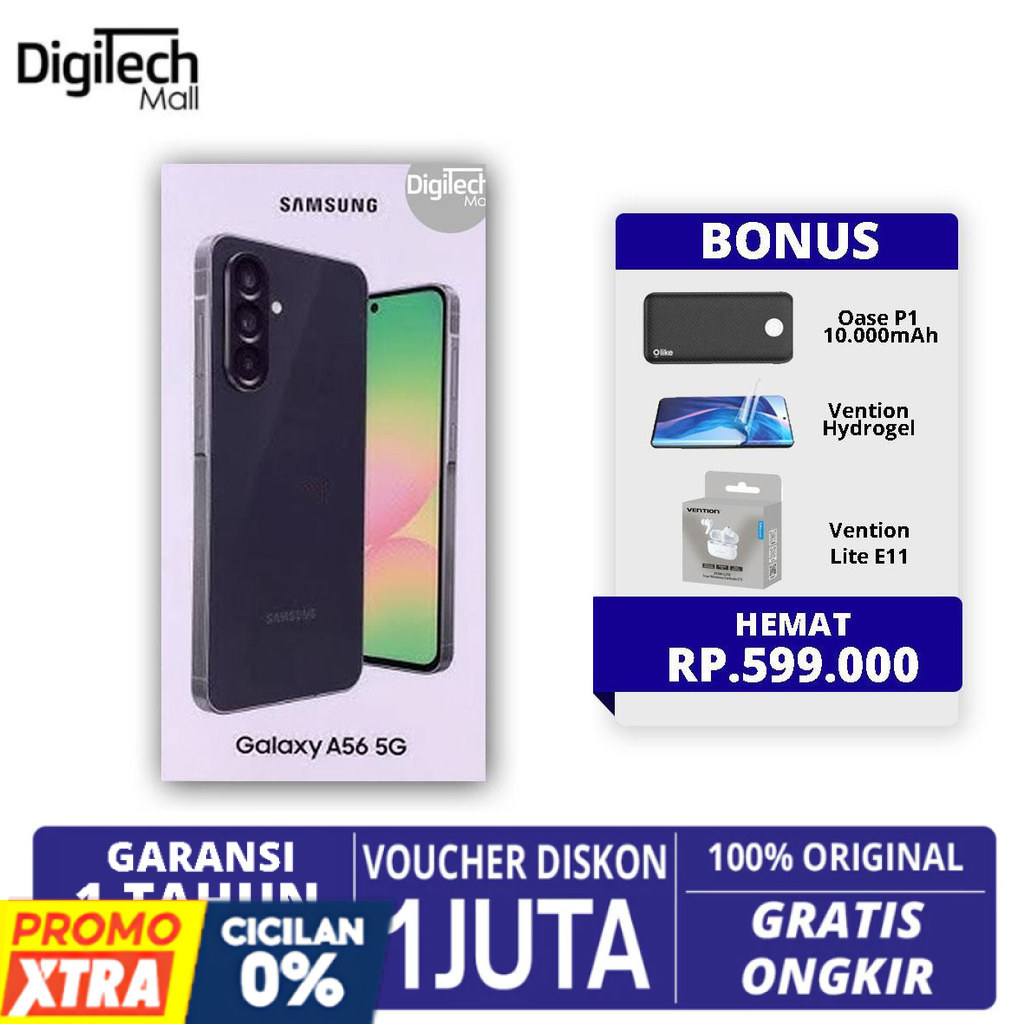 Samsung A56 5G 8/256GB 12/256GB Garansi Resmi - HP Baru Original NFC | Samsung A36 - [ Digitech Mall