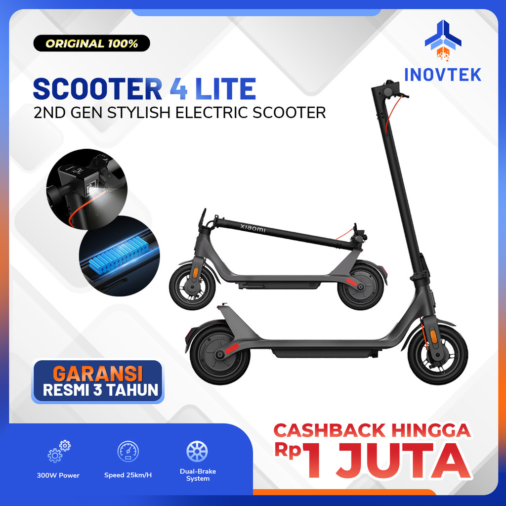 Xiaomi Mi Electric Scooter 4 Lite | 2nd Generation Scooter Elektrik