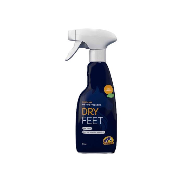 Cavalor Dry Feet 250 ml. Semprotan untuk melindungi telapak dan bagian tengah (frog) kuku kuda.