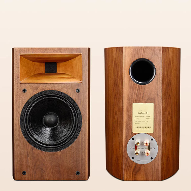 200W 8 Inch Speaker HiFi Bookshelf Speaker Passive Auo Horn Monitoring Speaker Surround Home Theater