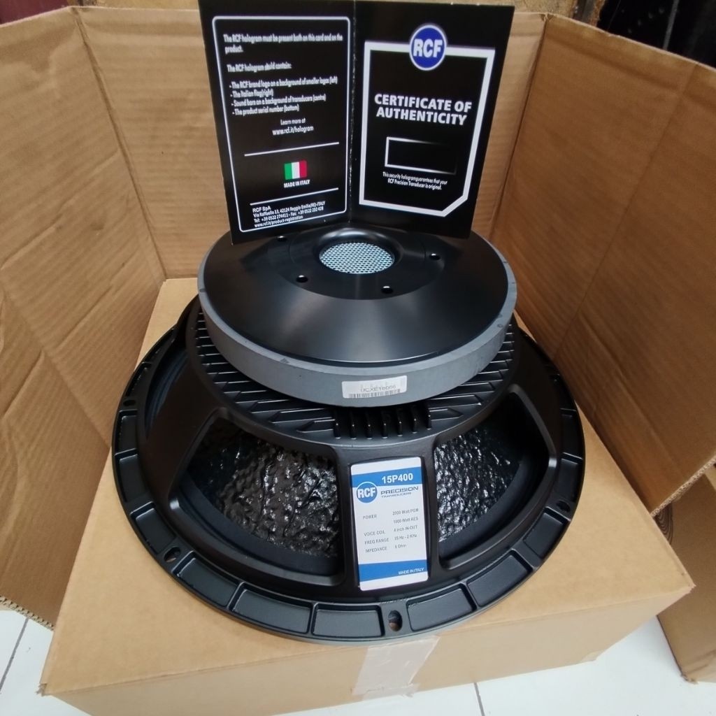 Speaker RCF 15 INCH Woofer 15P400 15 Inch VC 4 Inch | 1000–2000 Watt | Sound System Lapangan Origina