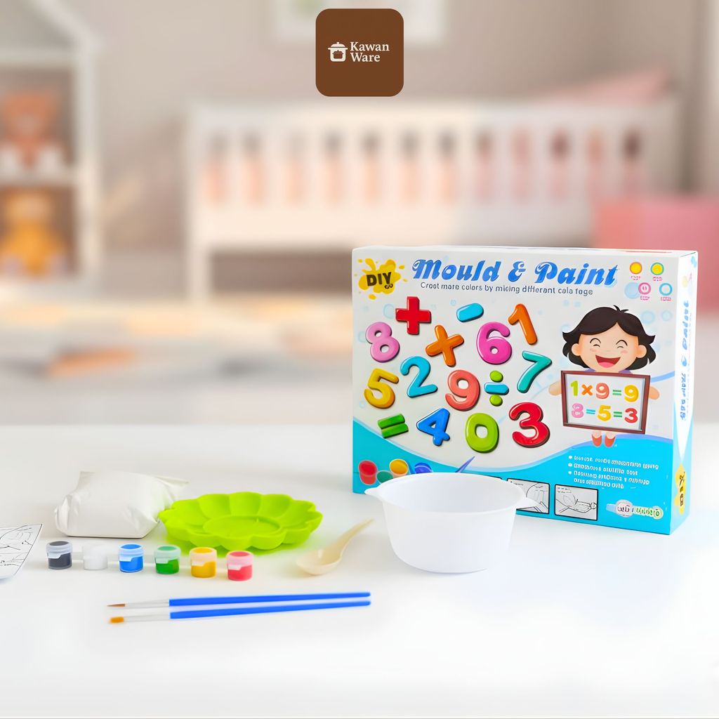 KAWANWARE - Mainan Edukasi Mencetak dan Mewarnai Angka Matematika / Mold and Paint Number – MAINAN N
