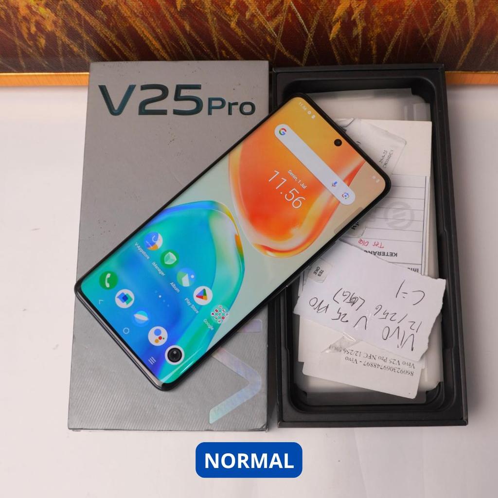 VIVO V25 PRO NFC 12/256 GB (5G) HP SECOND ORIGINAL SINAR MUTIARA CELL