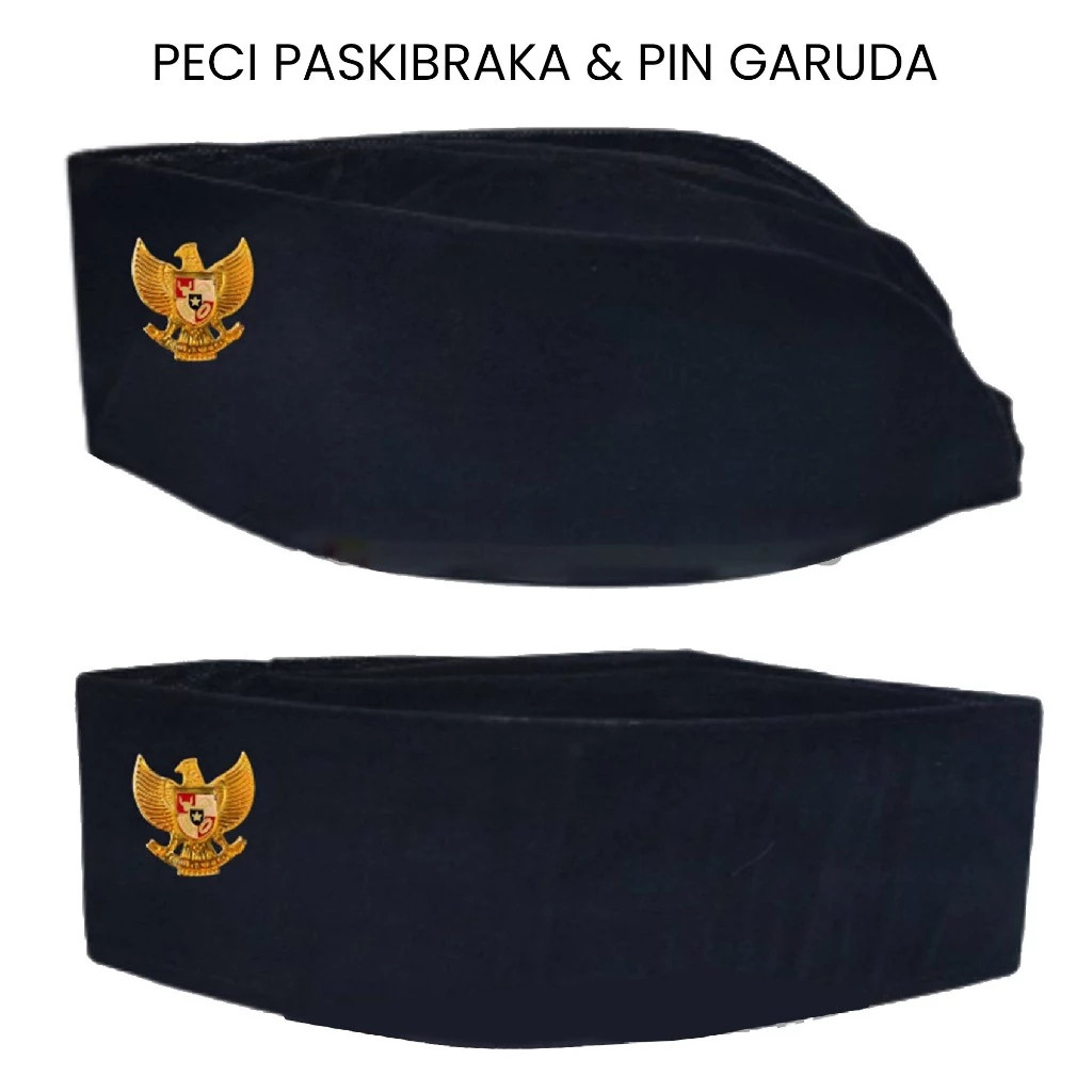 TERBARU Peci Paskibra Songkok Paskibraka Peci Paskib Putra Putri Pin Garuda Mpg