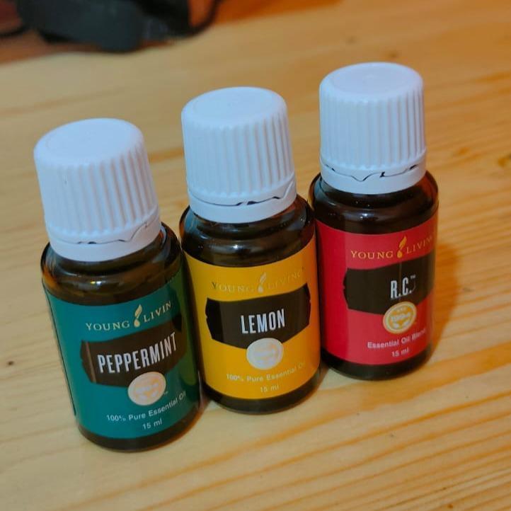 young living promo paket oil 15ml peppermint lemon lavender rc essentials oil original