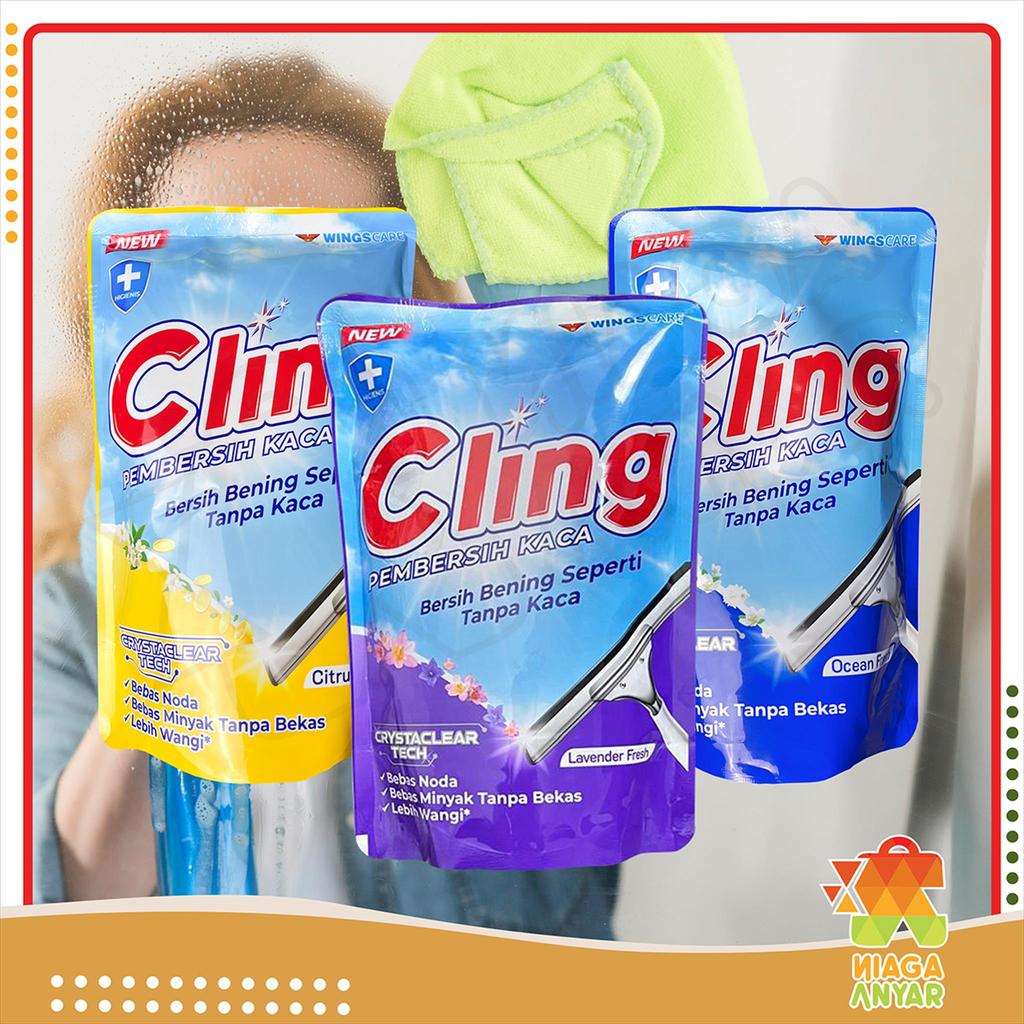 CLING Pembersih Kaca / Refill Cling Pembersih Kaca Pouch