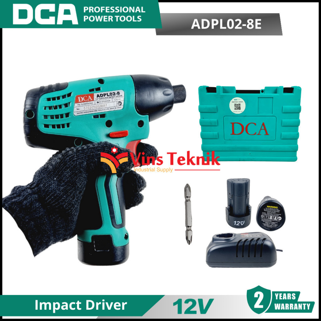 DCA ADPL02-8 Mesin bor obeng baterai impact driver ADPL02-8E
