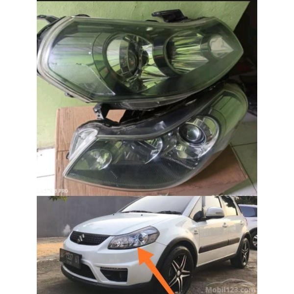 sparepart onderdil lampu depan headlamp mobil bekas suzuki sx 4 x over rc1 original
